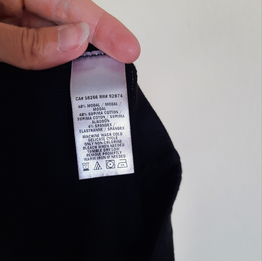 Splendid Black Leggings Athleisure Cozy Minimalist Active Activewear - Picture 6 of 6